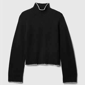 Gap Cashsoft Black Turtleneck Sweater NWOT